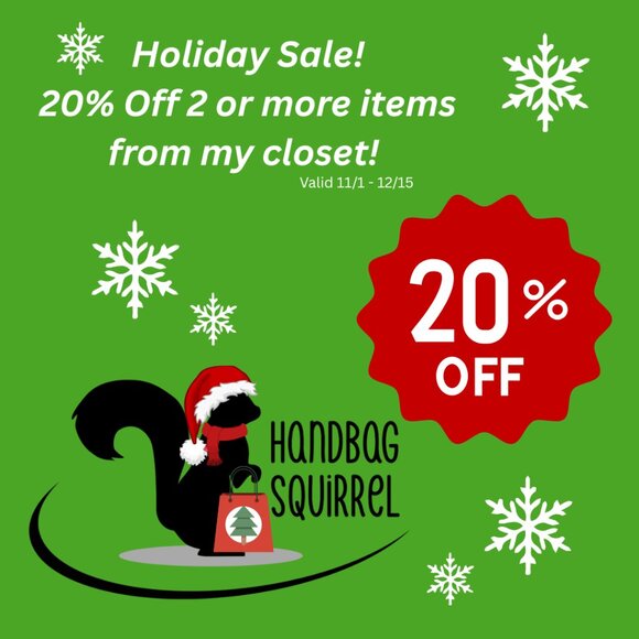 HOLIDAY SALE! 20% OFF 2 OR MORE ITEMS FROM MY CLOSET - Picture 1 of 1